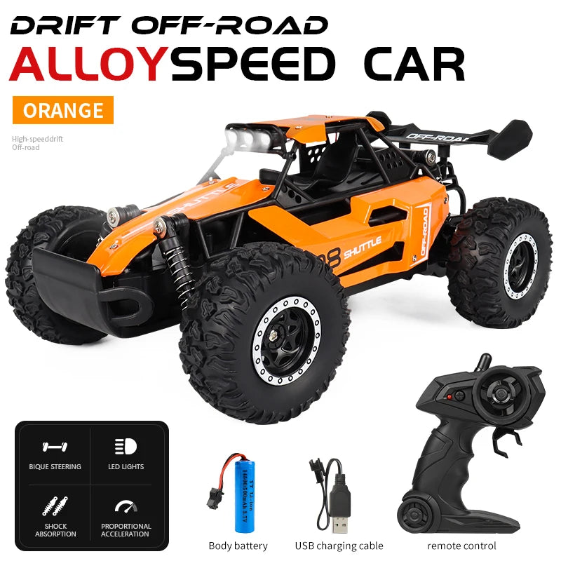 3699-087 2.4G RC Car 1/16  2WD Off-road Remote Control Climbing Vehicle 20KM/H Remote Control Anti-collision Settings kids toys