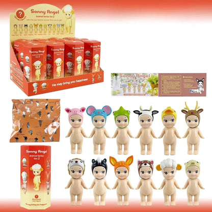 1Set Sonny Angel Blind Box 20th XMAS Love Hippers Back Dreaming Fruit Vegetable Series Toys Adult Figure Doll Valentine's Day