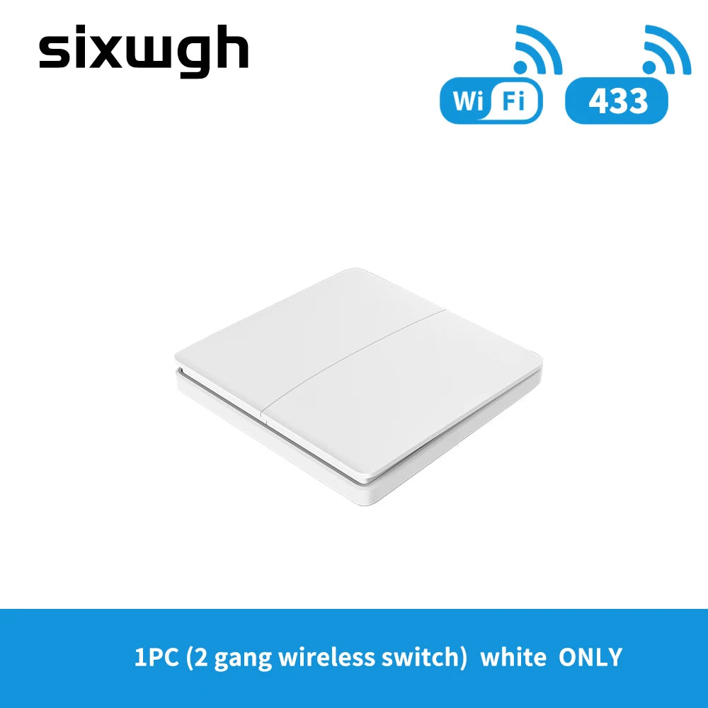 LVGESS 16A WIFI Switch Smart Home Tuya App Remote Control Smart Timer Switch No Battery Light Switch Work with Google Home Alexa