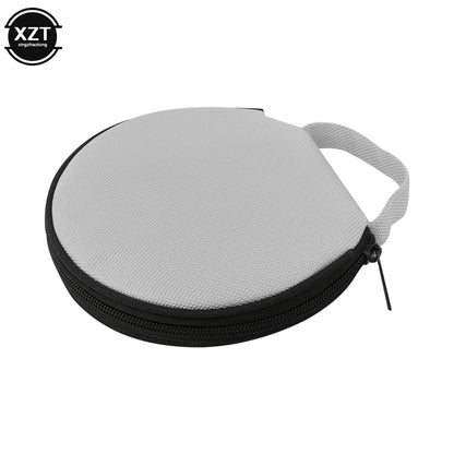 Portable CD DVD Case Storage Disc 20 Capacity Dual-use Oxford Cloth Storage Bag Round Holder with Zipper for Home Car CD Box Bag