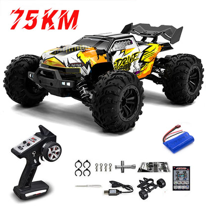 1:16 75KM/H or 50KM/H 4WD RC Car with LED Remote Control Cars High Speed Drift Monster Truck for Kids Vs Wltoys 144001 Toys