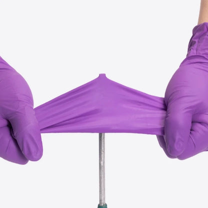 50/100PCS Purple Nitrile Gloves Latex Free Disposable Gloves for Cleaning Mechanic Work Kitchen Dishwashing Garden Beauty Tattoo