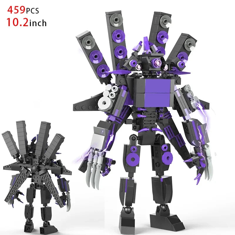 New Skibidi Toilet Weapon Titan TVMan Figure Building Block Toys For Boy Speakerman Bricks DIY Model Toy For Kid Adult Xmas Gift