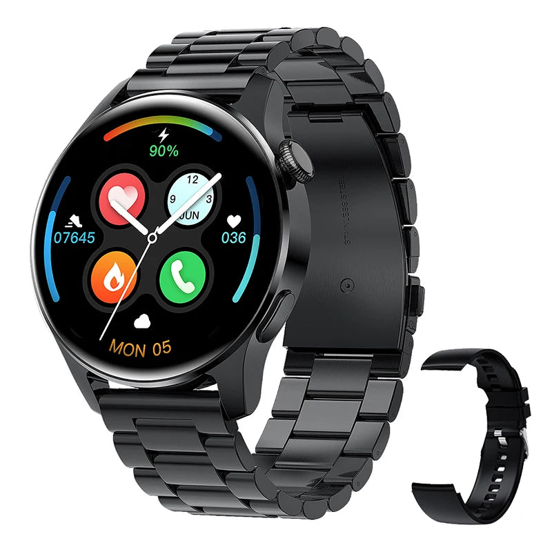 2024 Smart Watch For Xiaomi Huawei Android IOS Waterproof Smartwatch Men Blood Pressure Monitor Watch Sport Heart Rate Bracelet