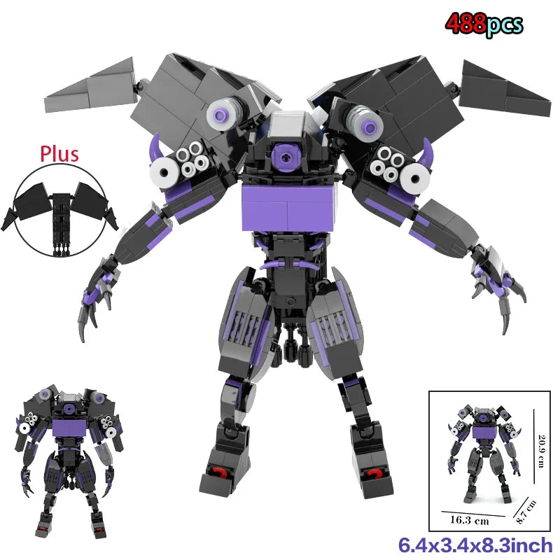 New Skibidi Toilet Weapon Titan TVMan Figure Building Block Toys For Boy Speakerman Bricks DIY Model Toy For Kid Adult Xmas Gift