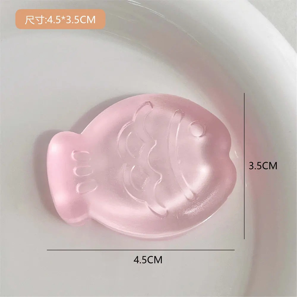 Clear Ice Cubes Squishy Toys Cute Cat Paw Fish Stress Relief Fidget Toy TPR Sticky Antistress Ball Slimy Squeeze Toys