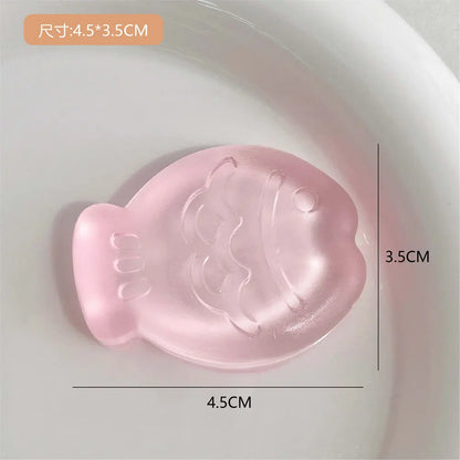 Clear Ice Cubes Squishy Toys Cute Cat Paw Fish Stress Relief Fidget Toy TPR Sticky Antistress Ball Slimy Squeeze Toys