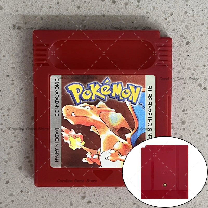GBC Video Game Cartridge Console Card Pokemon Blue/Crystal/Green/Gold/Red/Silver/Yellow High Quality with Multi-language