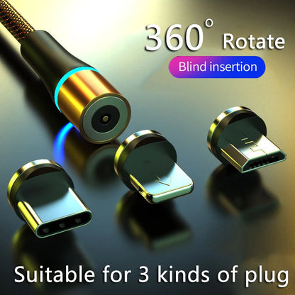 USB C Magnetic Cable Fast charge 3A Micro USB Type C 360 Magnet Fast Charger For iPhone Samsung Android Mobile Phone Cable