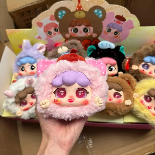 New Migo Animal Party Series Pendant Blind Box Cute Mystery Box Migo Toys Collectible Kawaii Models Ornament Kids Surprise Gifts