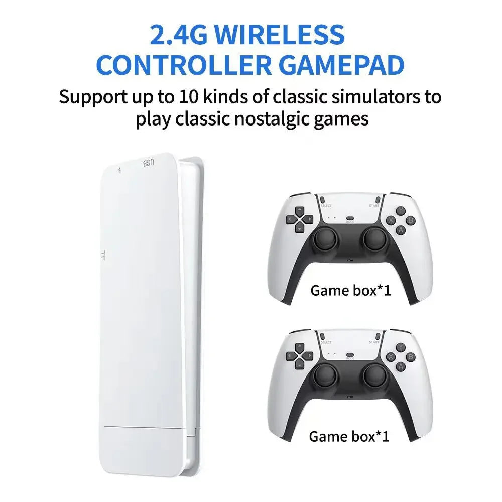 M15 Retro Game 64G 20000+ Games Retro Handheld Video Game Console Wireless Game Stick 4K Gamepads 20+ Simulators