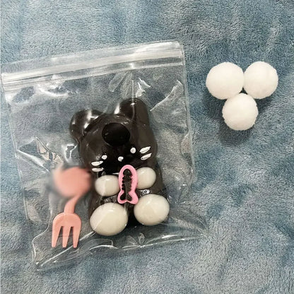 Cute Cat Cartoon Bear Squeeze Toys Sensory Toy TPR Pinch Decompression Toy Fidget Toy Lamb Cartoon Fidget Toy Kid