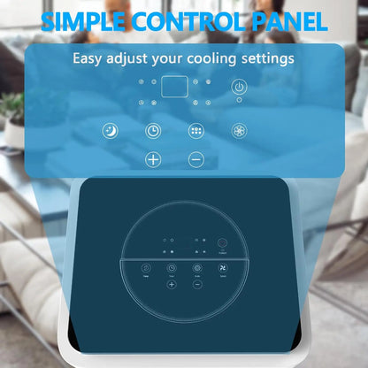 8000 BTU Portable Air Conditioner with Dehumidifier and Remote Control, AC for Apartment, Bedroom, Medium Rooms up to 350 Sq.Ft.