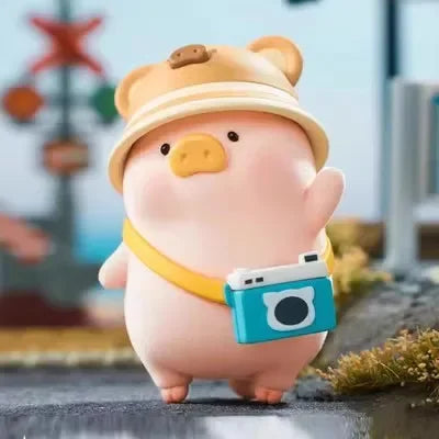 Lulu The Piggy Travel Blind Box Cute Cartoon Mystery Boxes Decor Doll Surprise Bag Child Girl Birthday Gift Desk Ornament Toys