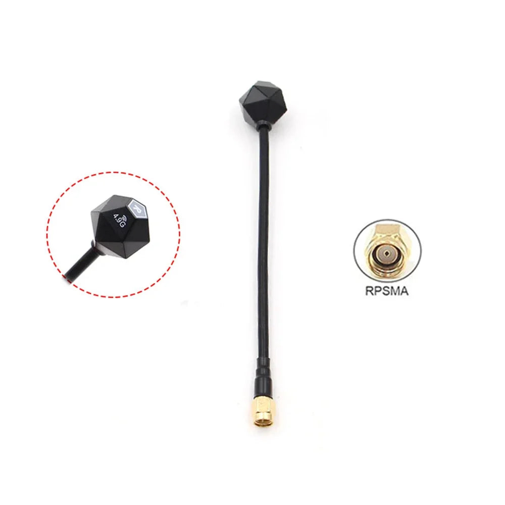 4.9G-5.8G-6G Multi Frequency Diamond Antenna 3dbi Gain SMA/RP-SMA Interface RHCP For RC Model FPV Long-Distance VTX Racing Drone