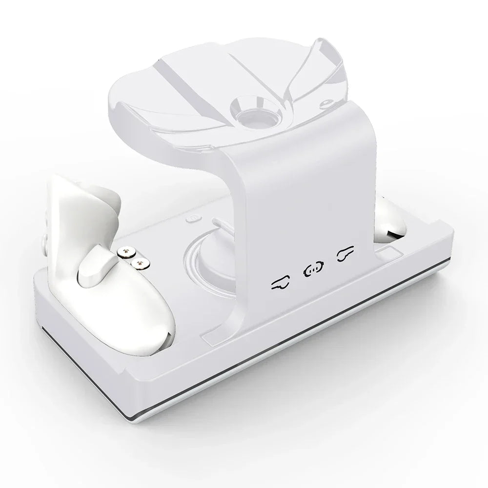 RGB Charging Dock for Meta Quest 3, Oculus VR Accessories Charger Station Controller Battery Pack, Fit Elite Head Strap