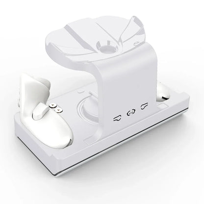 RGB Charging Dock for Meta Quest 3, Oculus VR Accessories Charger Station Controller Battery Pack, Fit Elite Head Strap