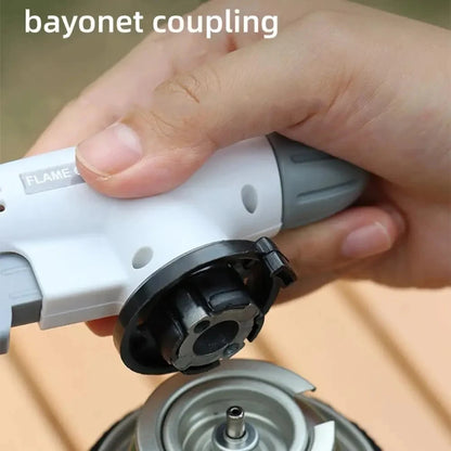 Outdoor Camping Gas Burner Adjustable Flame Gas Lighters Flame Gas Torch Flame Gun Blow for BBQ Camping Cooking