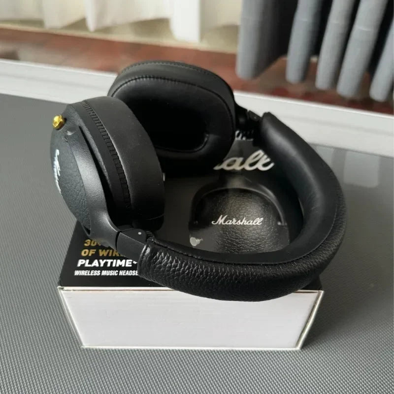 New Marshall MONITOR II Wireless Bluetooth Headphones Heavy Bass Foldable Earphones for Music Gaming with Microphone Headset