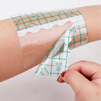 100Pcs Medical Transparent Wound Dressing PU Film Waterproof Adhesive Plaster Fixation Tape Tattoo Film Skin Protect Patch