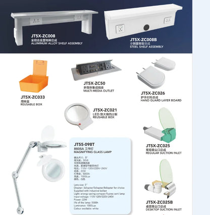 Dental technician desk double seats workbench dentist 1.6m workstation dentistry technician table hospital console