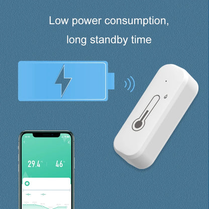 Tuya Smart WiFi Bluetooth Temperature And Humidity Sensor Indoor Thermometer Hygrometer Monitoring Works With Alexa Google Home