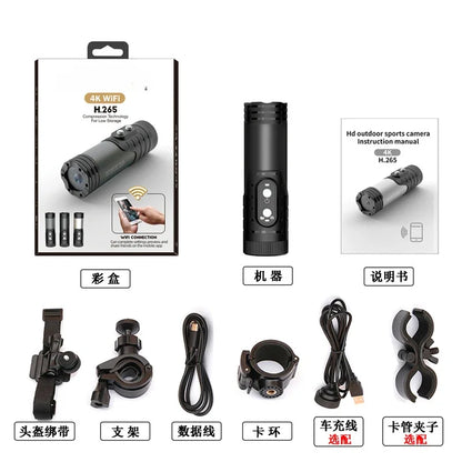 1080P WiFi Outdoor Mountain Riding Camera High Definition Head Mounted Recorder Long Battery Life Waterproof Sports Camera