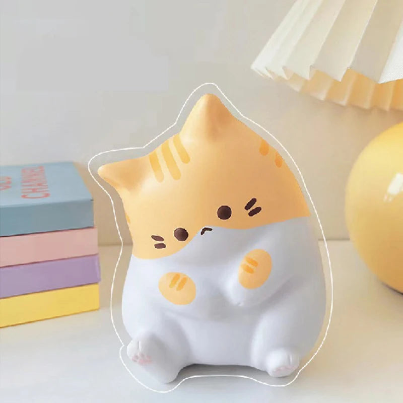 New Cat Stress Relief Squishy Toy PU Slow Rising Squeeze Antistress Ball Cartoon Table Ornaments Squishy Stress Reliever Toys