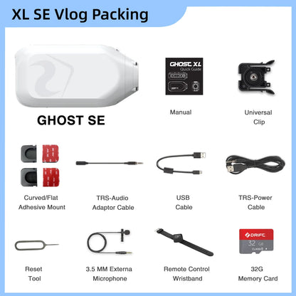 Drift Ghost XL SE Snow Edition Action Camera 1080P HD WiFi Live Streaming Sport Camera IPX7 Waterproof 9 Hour Battery For Bicycl