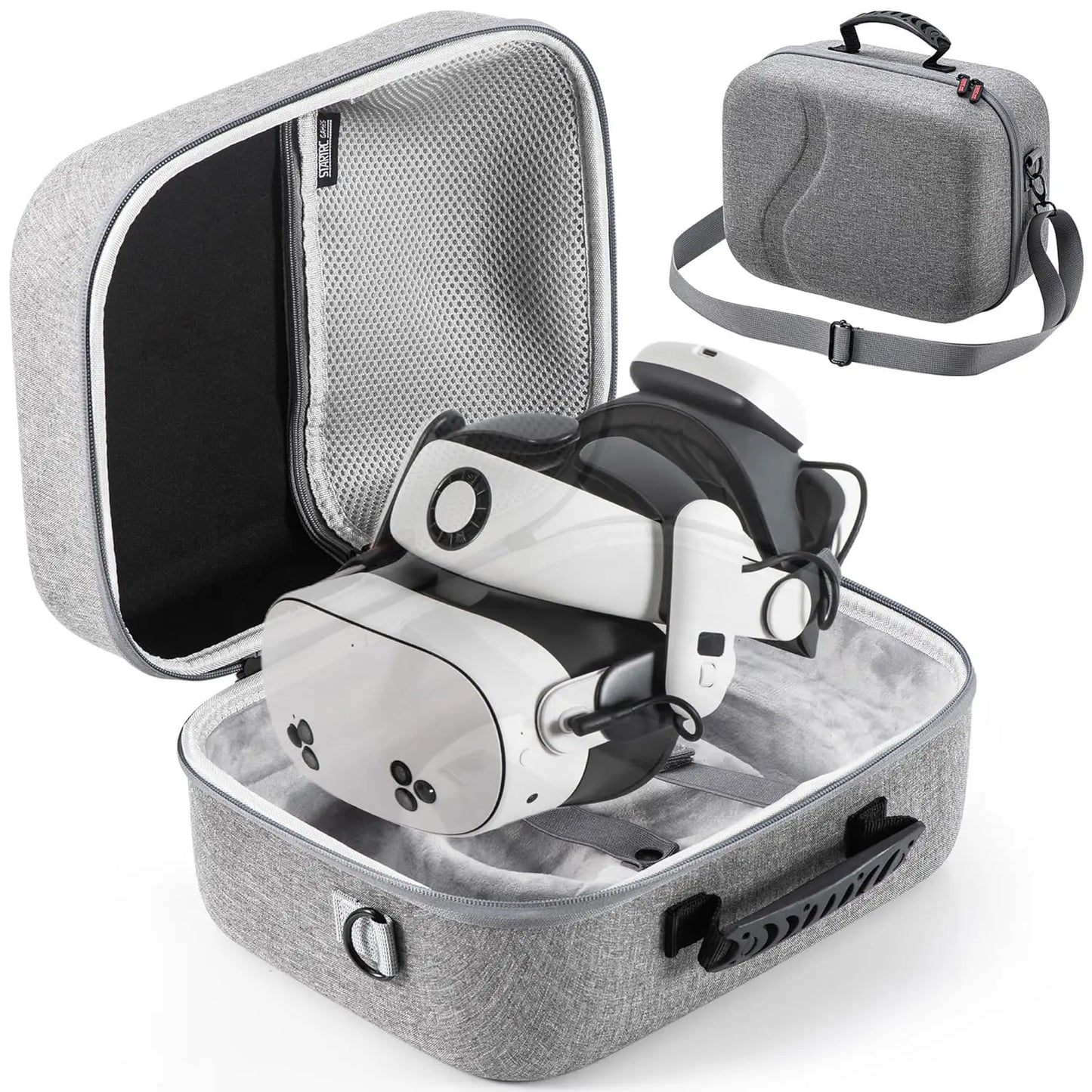Large Carrying Case for Meta Quest 3S, Upgraded Hard Travel Case Compatible with BOBOVR S3 Pro/Kiwi Design Battery Head Strap