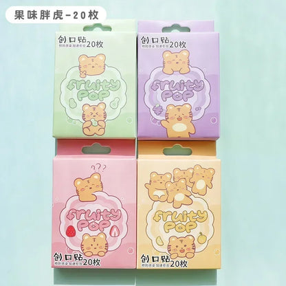 20pcs Cartoon Emergency Bandages Waterproof Bandages Medical Wound Hemostatic Patches