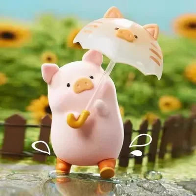 Lulu The Piggy Travel Blind Box Cute Cartoon Mystery Boxes Decor Doll Surprise Bag Child Girl Birthday Gift Desk Ornament Toys
