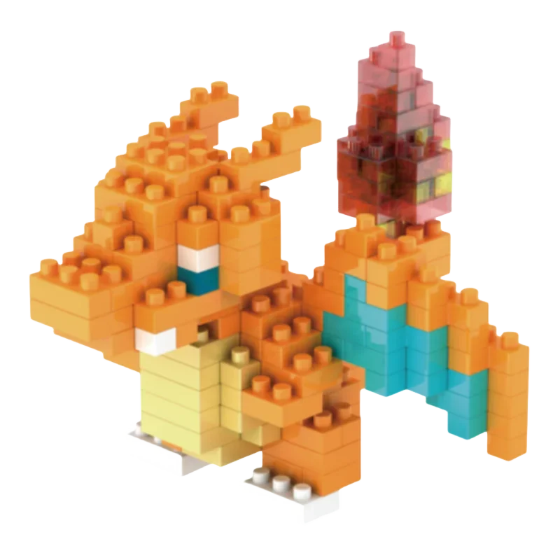 Pokemon Small Simple Building Blocks Pikachu  anime figure  Action Toys Graphics Diamond Mini Model Pocket Monster Collect Gift