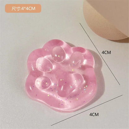Gifts Mini Hand Pinching Cat Paw Fish Fidget Toy Ice Pressure Ball Toy Squeeze Toy Cat Paw Mini Mochi Mini Mochi Ice Block