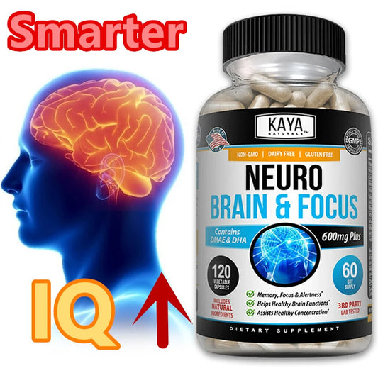 Helps Improve Cognitive Performance, Stress Relief and Brain Memory, Concentration and IQ Supplemen