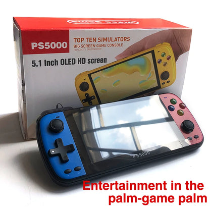 PS5000 Portable Handheld Game Console  for PS1/MAME/MD/NES/SNES Video Gaming Modern Portable 5 inch 3000+ gaming console