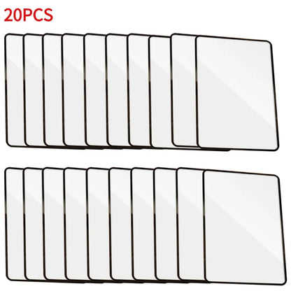 5-20PCS PVC Ultra Thin Magnifying Glass Book Page 3X Magnifier Sheet Reading Magnifying Lens Large Sheet Magnification Loupe