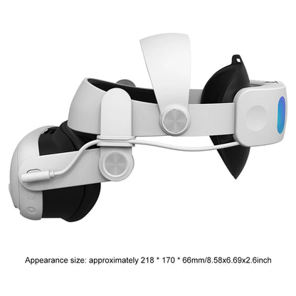 Head Strap for Meta/Oculus Quest3 with 6000mAh Battery VR Headset Elite Strap Replacement Headset Elite Strap for Meta Quest3