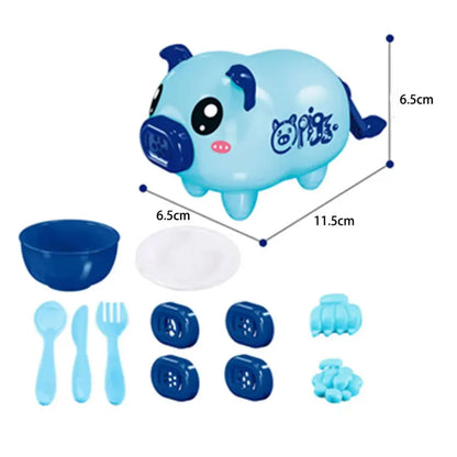 DIY Creative Dough Cutting Kit Plastic Knife Set Mold 3D Plasticine Mold Modeling Clay Accessories For Children Educational Toys