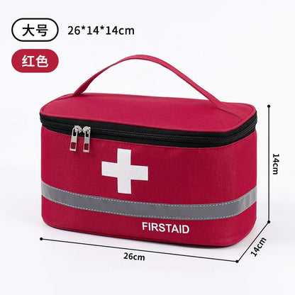 First Aid Kit Medicine Storage Bag Portable Outdoor Rescue Bag Household Children's Large Capacity Medical Kit Storage Organizer