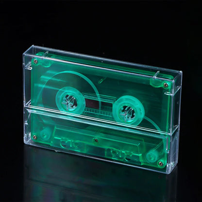 1Pc Home Cassette Tape Transparent Storage Box Audio Magnetic Recording Blank Tape Case Dustproof Box