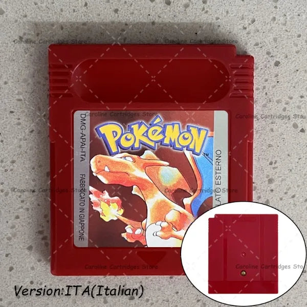 GBC Video Game Cartridge Console Card Pokemon Blue/Crystal/Green/Gold/Red/Silver/Yellow Full-size Chip with Multi-language