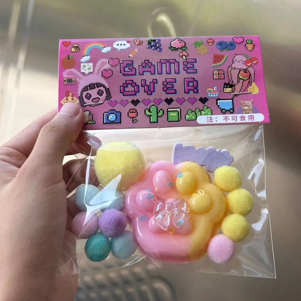 Cute Cat Cartoon Bear Squeeze Toys Sensory Toy TPR Pinch Decompression Toy Fidget Toy Lamb Cartoon Fidget Toy Kid