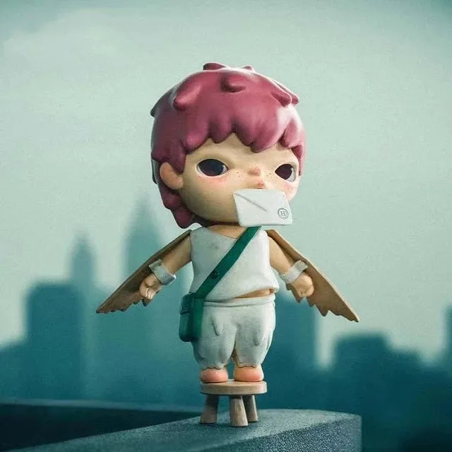 POP MART Hirono Mime Series Blind Random Box Toys Cute Action Anime Figure Kawaii POP MART Mystery Box Model Designer Doll Gift