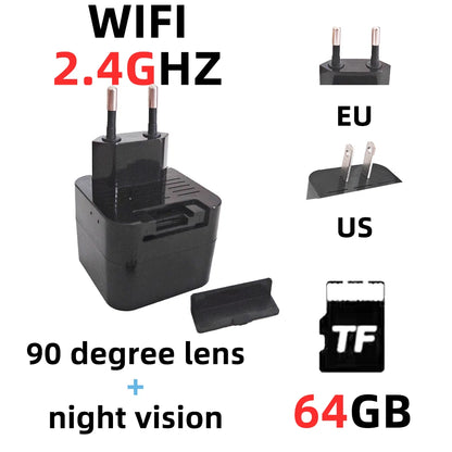 4K night vision HD network camera supports WiFi, suitable for home security indoor surveillance video Webcam motion detection