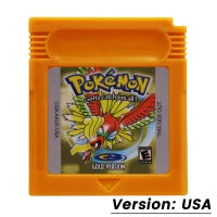 Pokemon GBC Games Cartridge 16 Bit Video Game Console Card Blue Crystal Golden Green Red Silver Yellow Multilanguage Fans Gift