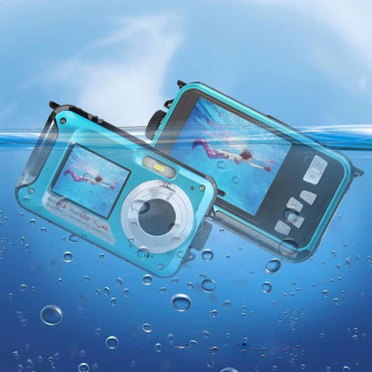 Waterproof Digital Camera Anti-Shake  1080P Full HD Selfie Outdoor Video Portable Recorder for Underwater DV Recording Present