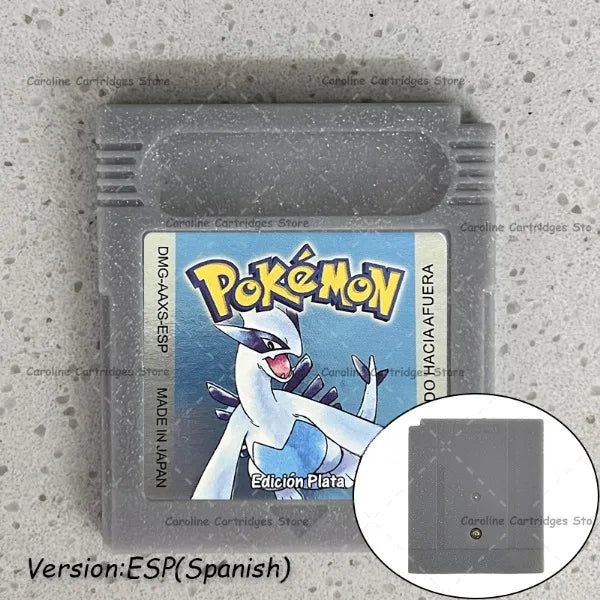 GBC Video Game Cartridge Console Card Pokemon Blue/Crystal/Green/Gold/Red/Silver/Yellow Full-size Chip with Multi-language