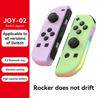 BT 5.2 Joy Controller RGB LED Switch L/R Joypad for Nintendo Switch/Lite/Oled JoyCon Gamepads Joystick with Dual Vibration