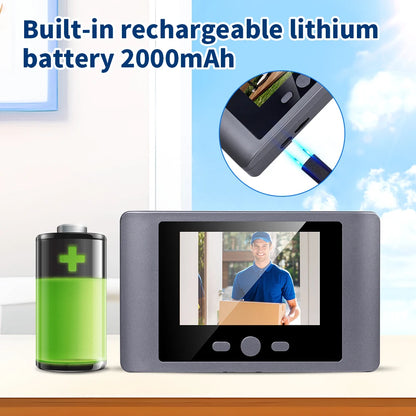 480P Wireless House Doorbells Security Home Video Eye Digital door peepholes with Camera Support Video &Photo Record